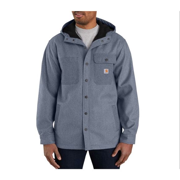 Carhartt Rain Defender waterproof snap front hooded jacket xl